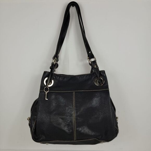 Fossil Black Leather Women's Shoulder Bag - Picture 1 of 12